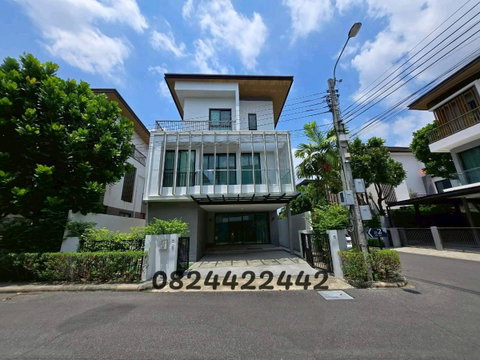 ถูกสุด! บ้านเดี่ยวสไตล์ Modern หลังมุม เฟอร์ครบ พร้อมอยู่ ใกล้สวนหลวง ร.9 และ Mega Bangna