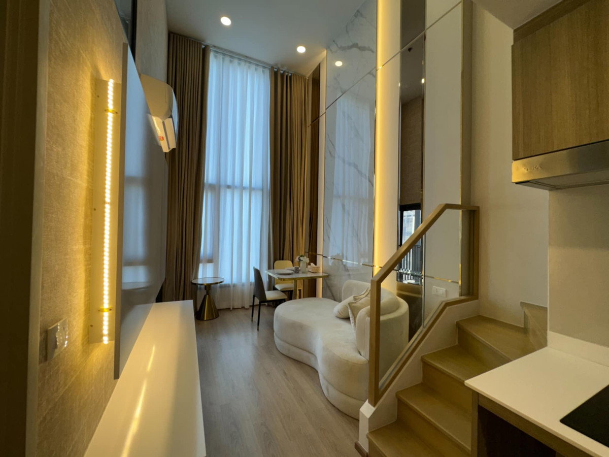 รูป 🔥 คอนโด Duplex 2 ห้องนอน High Floor ใจกลางอโศก! Life Rama 4 – Asoke วิวเมืองสวย ใกล้ MRT - รูปที่ 15/19