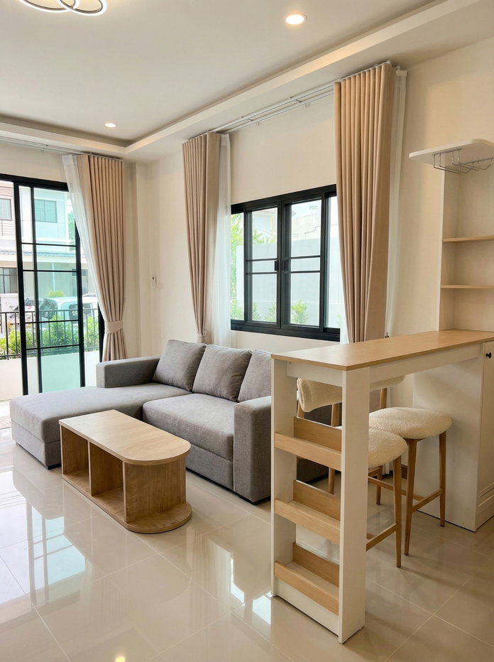รูป บ้านใหม่ 4 ห้องนอน ใกล้ International School | Pet Friendly | Free Cleaning + Wi-Fi | 49K/Month - รูปที่ 2/16