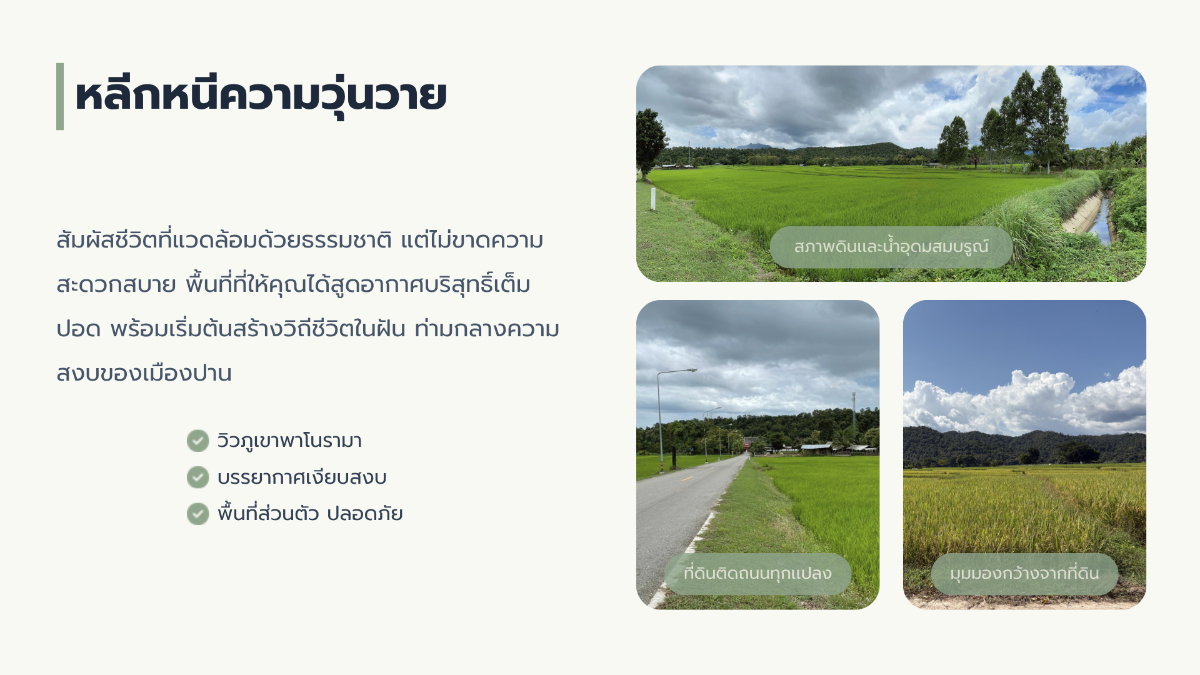 รูป ขายที่ดิน 5 แปลงสุดท้ายจากทั้งหมด 8 แปลง! วิวเขา @เมืองปาน จ.ลำปาง - ผ่อนตรงกับเจ้าของได้ 🏔️🌲 - รูปที่ 6/10