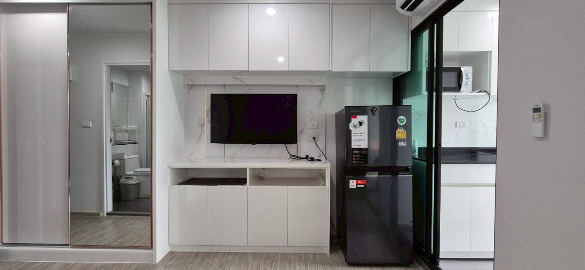 รูป ให้เช่าห้องแต่งพร้อม เฟอร์ครบ ห้องใหญ่ วิวดี ราคาถูก ใกล้ ARL และ MRT สถานีหัวหมาก - รูปที่ 5/12
