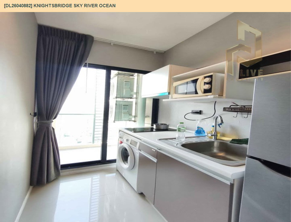 รูป DL26040882 ให้เช่าคอนโด ไนท์บริดจ์ สกาย ริเวอร์ โอเชี่ยน (KnightsBridge Sky River Ocean) ใกล้ BTS ปากน้ำ พร้อมเข้าอยู่ โทรด่วน 0653619502 LineID @897iyzll - รูปที่ 4/9
