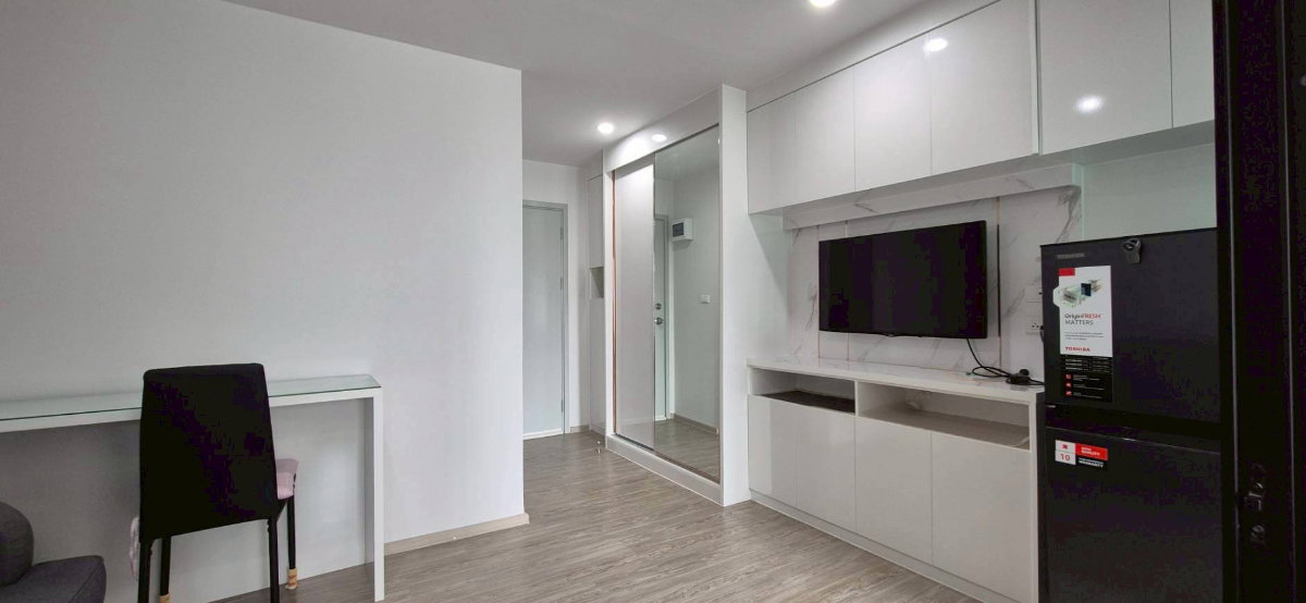 รูป ให้เช่าห้องแต่งพร้อม เฟอร์ครบ ห้องใหญ่ วิวดี ราคาถูก ใกล้ ARL และ MRT สถานีหัวหมาก - รูปที่ 6/12