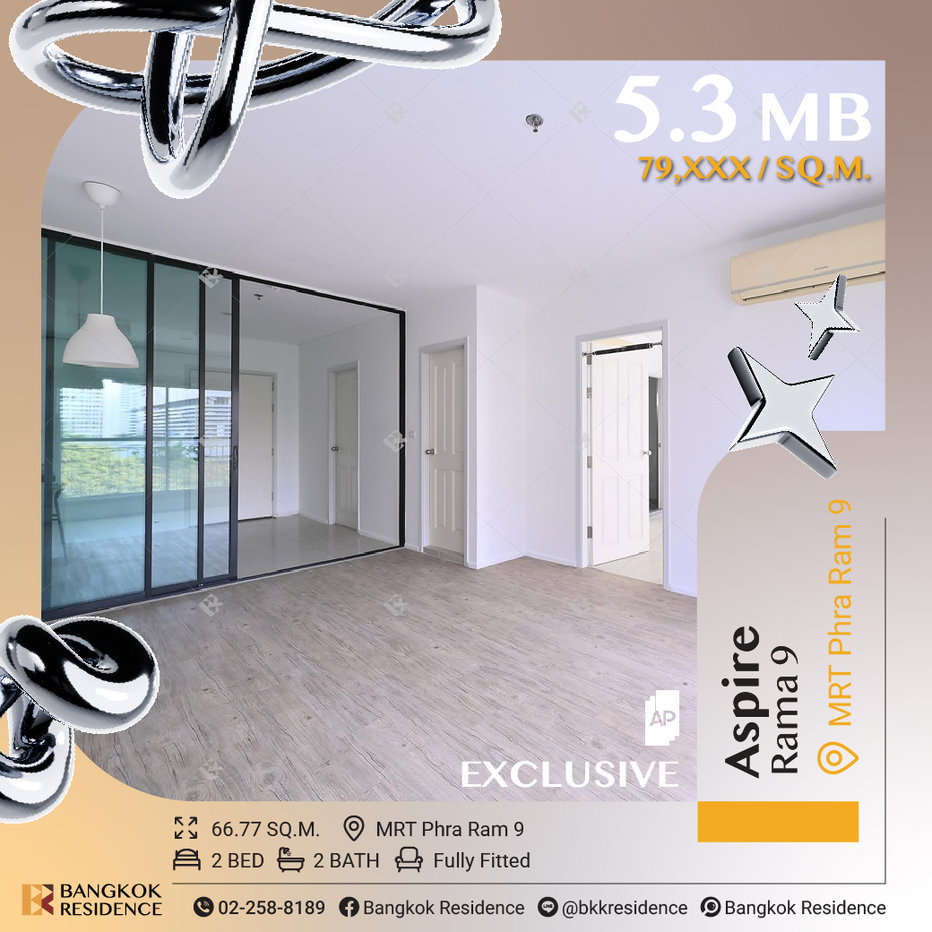 รูป 🚀 Hot Deal! Aspire Rama 9 ราคาถูกสุดในตลาด ใกล้ MRT พระราม 9  - รูปที่ 1/12