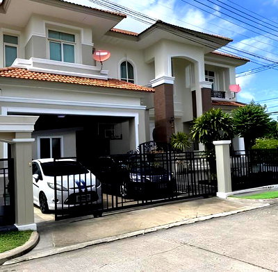Houses for sale Muang Samut Sakhon Samut Sakhon : 🏠Luxury detached house for sale, corner plot, price below cost🏠 The Grand Rama 2 