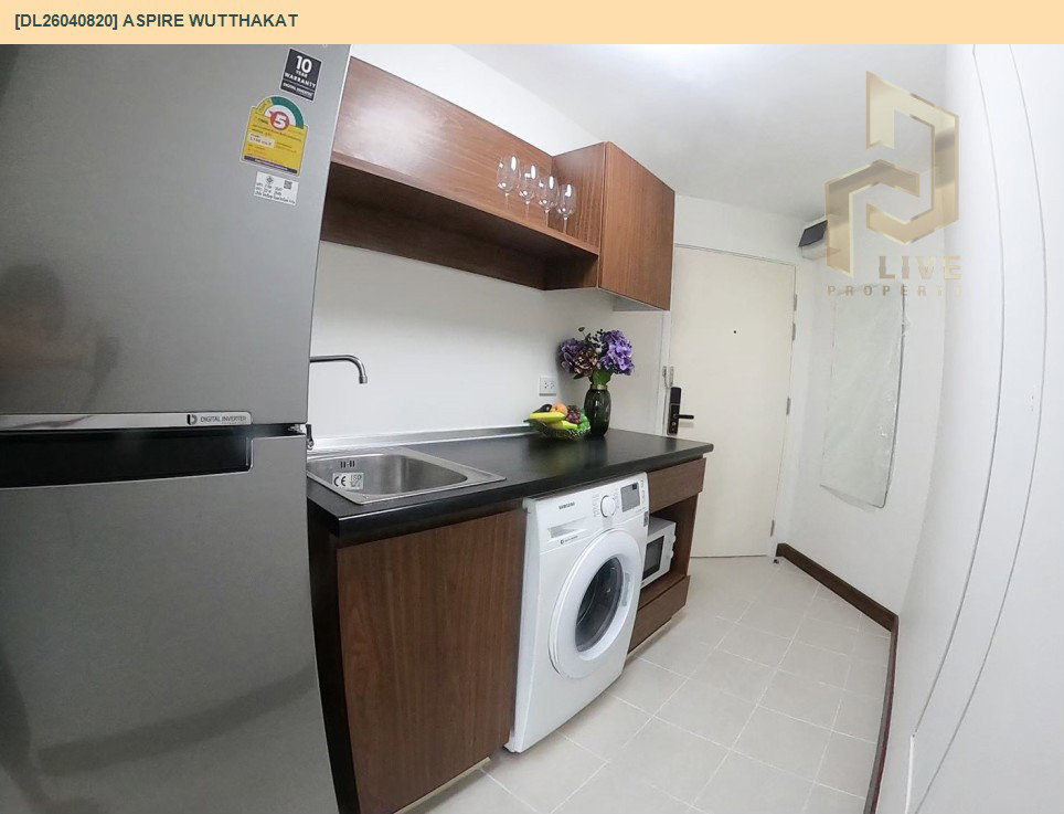รูป DL26040820 ให้เช่าคอนโด แอสปาย วุฒากาศ (Aspire Wutthakat) ใกล้ BTS วุฒากาศ พร้อมเข้าอยู่ โทรด่วน 0653619502 LineID @897iyzll - รูปที่ 4/8