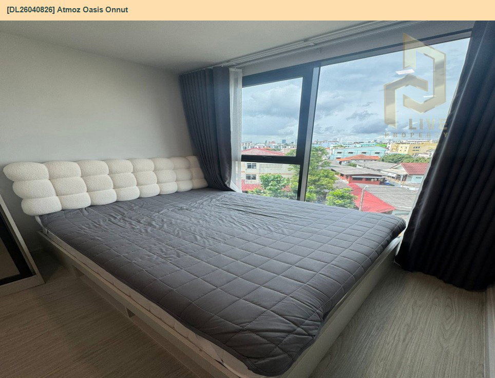 รูป DL26040826 ให้เช่าคอนโด แอทโมซ โอเอซิส อ่อนนุช (Atmoz Oasis Onnut) ใกล้ - พร้อมเข้าอยู่ โทรด่วน 0653619502 LineID @897iyzll - รูปที่ 2/10