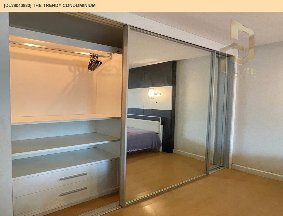 รูป DL26040880 ให้เช่าคอนโด เดอะ เทรนดี้ คอนโดมิเนียม (The Trendy Condominium) ใกล้ BTS นานา พร้อมเข้าอยู่ โทรด่วน 0614453194 LineID @162cjixi - รูปที่ 4/9