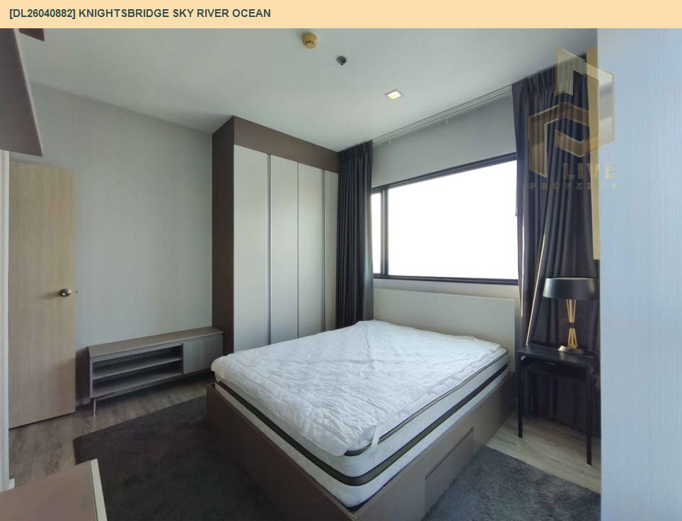รูป DL26040882 ให้เช่าคอนโด ไนท์บริดจ์ สกาย ริเวอร์ โอเชี่ยน (KnightsBridge Sky River Ocean) ใกล้ BTS ปากน้ำ พร้อมเข้าอยู่ โทรด่วน 0653619502 LineID @897iyzll - รูปที่ 5/9