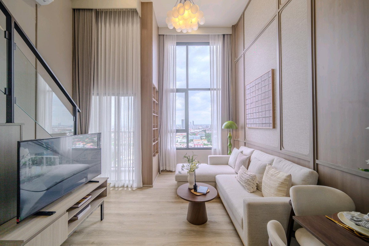 รูป พร้อมเข้าอยู่!! 📢 Origin Plug & Play Srinakarin (ออริจิ้น ปลั๊ก แอนด์ เพลย์ ศรีนครินทร์) ห้อง 2 ชั้น เพดานสูง พร้อมอยู่ - รูปที่ 3/5