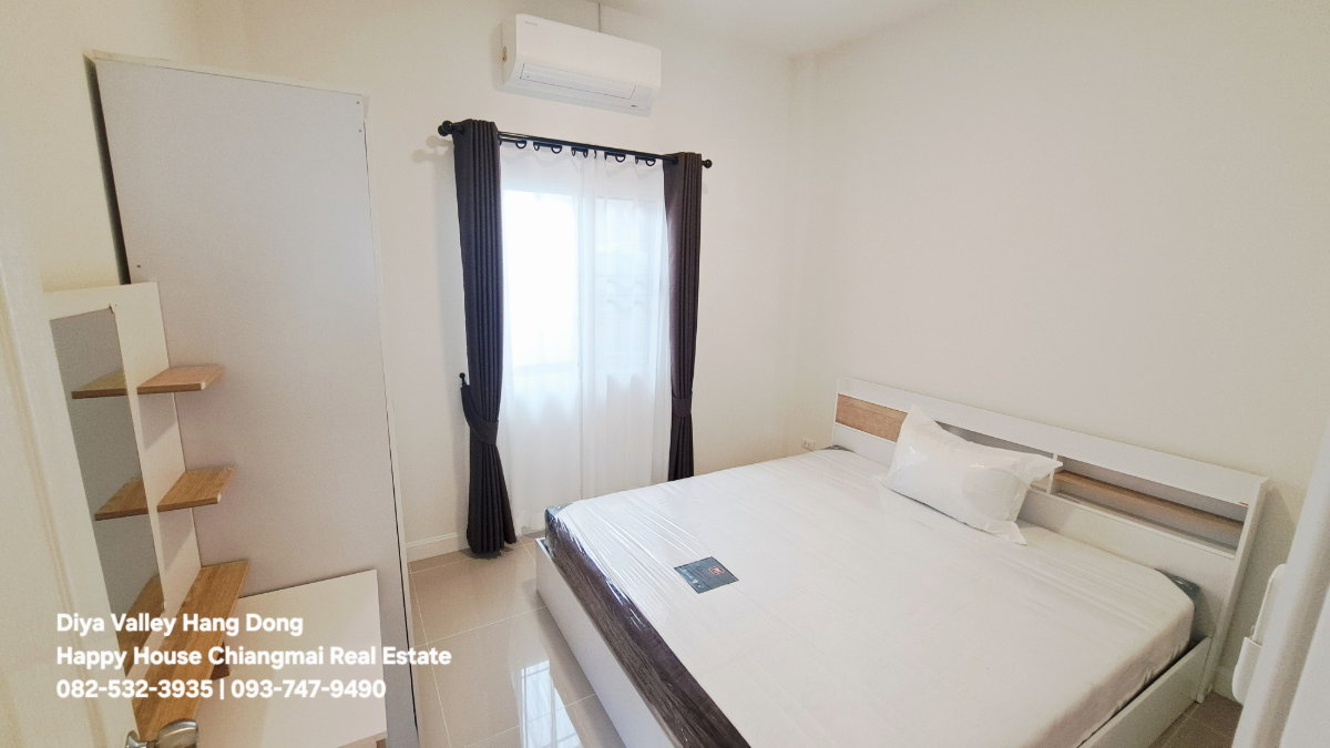 รูป ให้เช่า บ้านแฝด ชั้นเดียว ในหมู่บ้านดีญ่า วาเล่ย์ หางดง โทร 082-532-3935 - รูปที่ 13/20