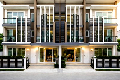 เช่าทาวน์โฮม หลักสี่พลาซ่า : ใกล้ รพ.วิภาวดี 800ม.24ตร.วา. 290ตร.ม. ทาวน์เฮ้าส์ 3 ชั้น ดีไซน์สวย เฟอร์ฯครบ BTSม.เกษตรศาสตร์ 900 ม. 3นอน 3น้ำ