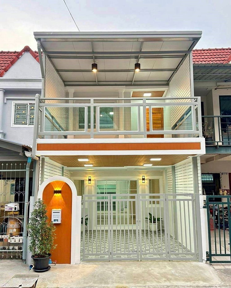 รูป ทำเลดี  ติดถนนกาญจนาภิเษก  #หมู่บ้าน ป.ฝาสุข นิเวศน์  บางบัวทอง  รีโนเวทใหม่  ห่างเซ็นทรัล เวสเกต เพียง 2 ป้ายรถเมล์ - รูปที่ 1/19