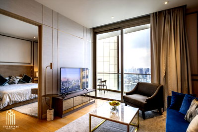 คอนโดให้เช่า : Rent Magnolias Waterfront Residences ICONSIAM ดื่มด่ำวิวเมืองชั้นสูงจากห้องมุมดีไซน์หรูหรา ตกแต่งครบพร้อมอยู่ด้วยวัสดุชั้นดี