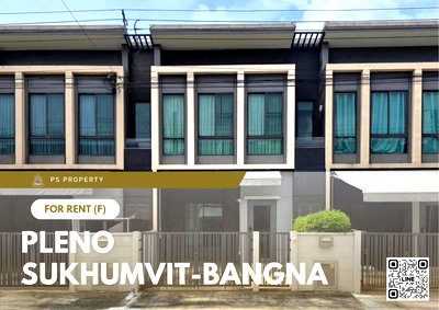 Townhouses for rent Samut Prakarn : Townhouse for rent 📍 Pleno Sukhumvit-Bangna 📍 3 bedrooms, 2 bathrooms, fully furnished and equipped with appliances.