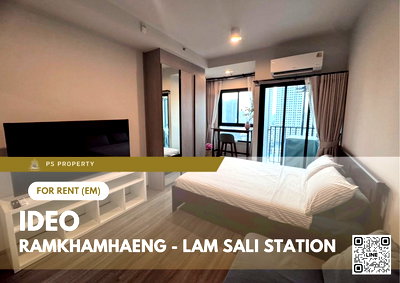 Condos for rent The Paseo Town Ramkhamhaeng  : For Rent ✨ Ideo Ramkhamhaeng - Lam Sali Station ✨ Fully furnished with appliances. Near MRT Lam Sali.
