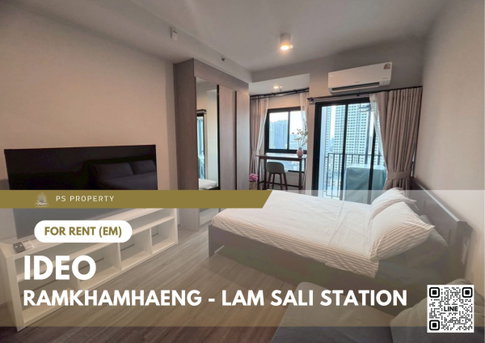 ให้เช่า ✨ Ideo Ramkhamhaeng - Lam Sali Station ✨ เฟอร์นิเจอร์ และ เครื่องใช้ไฟฟ้าครบ ใกล้ MRT ลำสาลี 