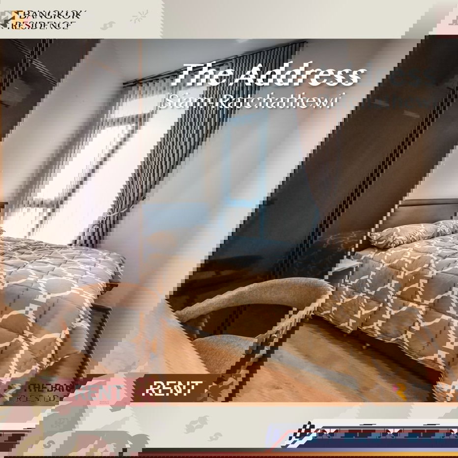 รูป เช่าคอนโด ✨ The Address Siam-Ratchathewi 1นอน 35ตรม 30k ⭐ ยูนิต layout สวย ราคาดี ใกล้ BTS ราชเทวี   - รูปที่ 1/9