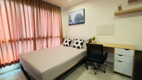 P-49485 City View Studio at Ideo Mobi Charan Interchange, Near MRT Bang Khun Non - 13,000 THB | Line Id: @easythaihome | 085-592-2897