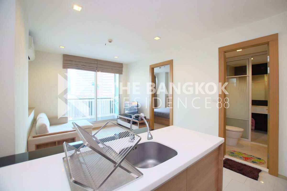 รูป คอนโดพร้อมอยู่ ราคาคุ้มค่า ริธึ่ม รัชดา-ห้วยขวาง ใกล้ MRT สถานีห้วยขวาง - รูปที่ 3/10