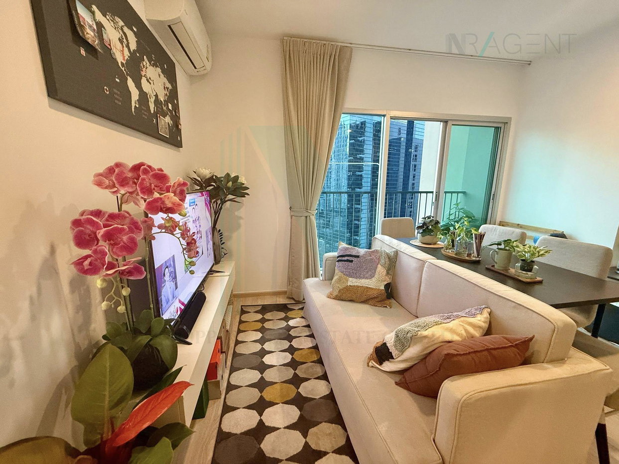 รูป 📌 ขายคอนโด โนเบิล รีวอลฟ์ รัชดา 2 อาคาร 1 ชั้น 22 2 ห้องนอน ขนาด 53 ตรม ใกล้ AIA Capital Center - รูปที่ 4/8