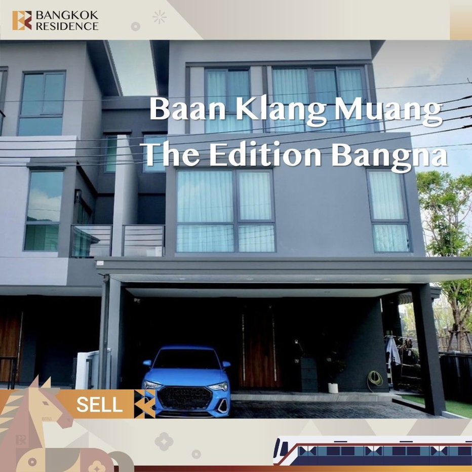 รูป 🏡 Baan Klang Muang The Edition Bangna กว้าง39ตร.ว.  วิวสวน🌳 ทำเลดีสุดในโครงการ ใกล้ Mega Bangna  - รูปที่ 1/15