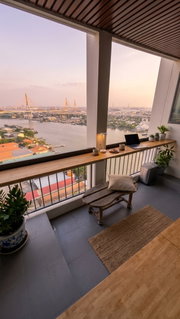 รูปภาพ River View with terrace at U Delight Residence Riverfront Rama 3    2 Bedrooms 2bathroom