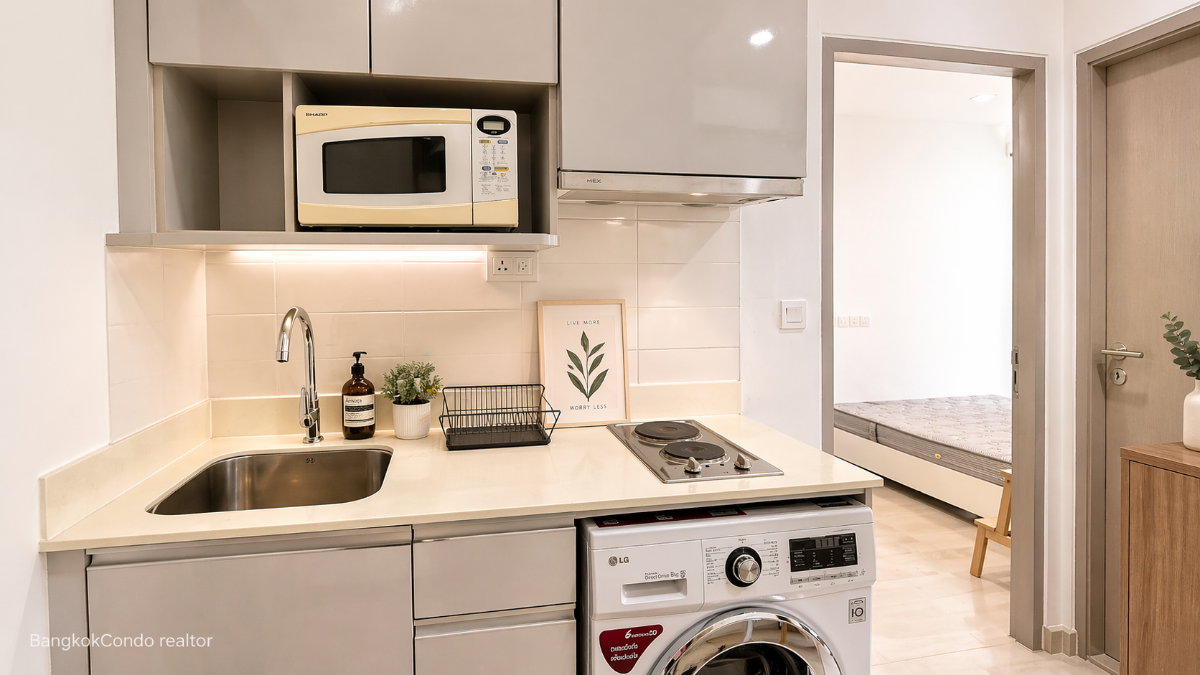 รูป 🍀🍀🍀 Fully furnished💝 ให้เช่า📌 ไอดีโอ โมบิ สุขุมวิท81 (Line:@rent2022)BTS อ่อนนุช ✨พร้อมเข้าอยู่🌼A00725 - รูปที่ 9/13