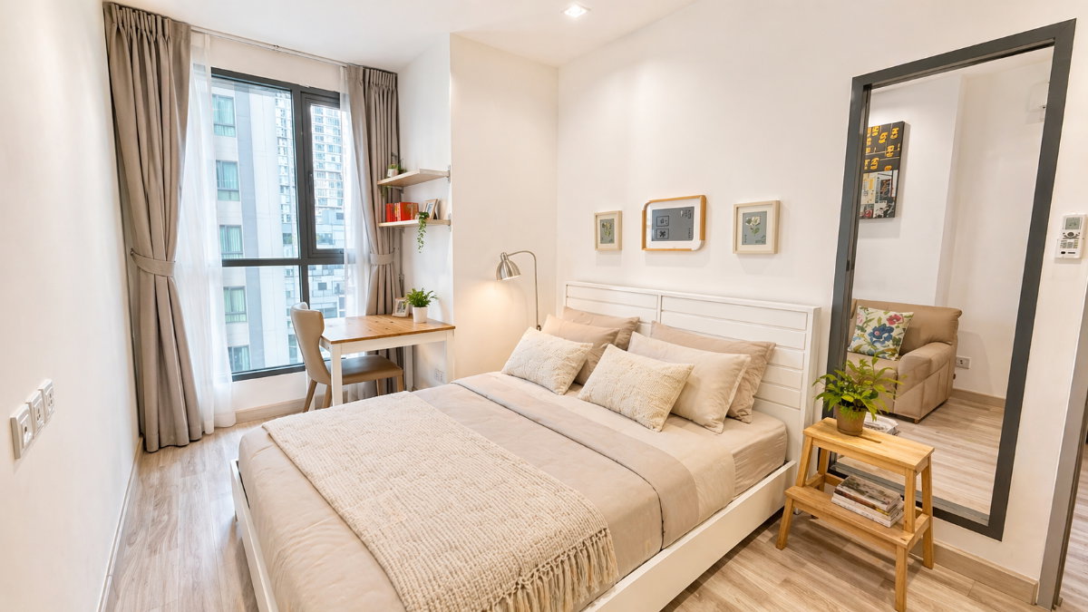 รูป 🍀🍀🍀 Fully furnished💝 ให้เช่า📌 ไอดีโอ โมบิ สุขุมวิท81 (Line:@rent2022)BTS อ่อนนุช ✨พร้อมเข้าอยู่🌼A00725 - รูปที่ 3/13
