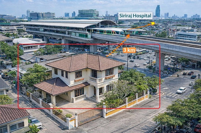 รูป MRT ไฟฉาย 900ม. บ้านสภาพดี 4นอน ทำครัวหนัก หรือ ออฟฟิศได้ รพ.ศิริราช พรานนก กาญจนาภิเษก - รูปที่ 6/8