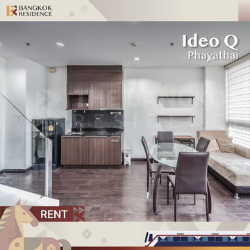 เช่าคอนโด 🌟 Ideo Q Phayathai 1นอน 60ตรม 25k ห้อง Duplex แต่งสวย ราคาคุ้มค่า💖 ใกล้ BTS พญาไท  