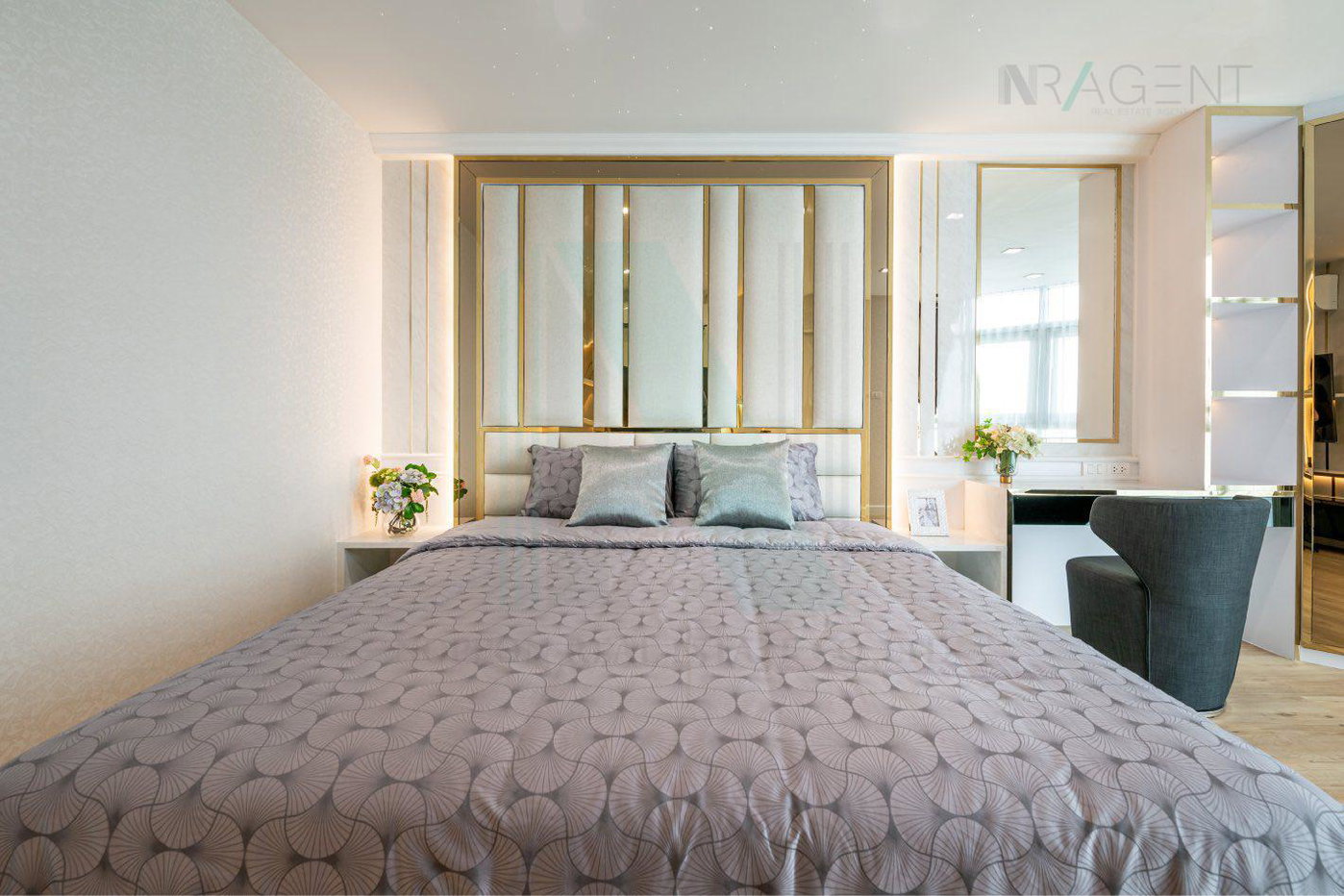 รูป 🎉 ขายคอนโด เบลล์ แกรนด์ พระราม 9 อาคาร D2 ชั้น 32 Duplex 3 ห้องนอน ขนาด 108 ตรม ใกล้ Central Plaza พระราม 9 - รูปที่ 3/8