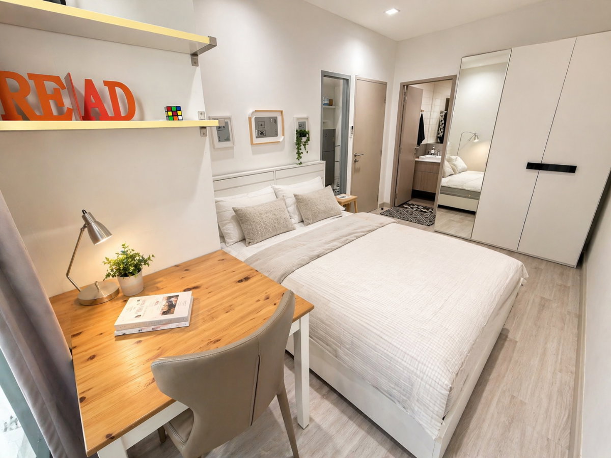 รูป 🍀🍀🍀 Fully furnished💝 ให้เช่า📌 ไอดีโอ โมบิ สุขุมวิท81 (Line:@rent2022)BTS อ่อนนุช ✨พร้อมเข้าอยู่🌼A00725 - รูปที่ 4/13