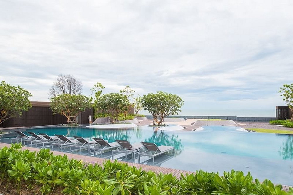 รูป Call : 081-837-2776 บ้านแสนงาม หัวหิน คอนโดติดทะเล มีหาดส่วนตัว ขนาด 64 ตารางเมตร 2 ห้องนอน 2 ห้องน้ำ ชั้น1 ตกแต่งครบตามรูป - รูปที่ 8/11