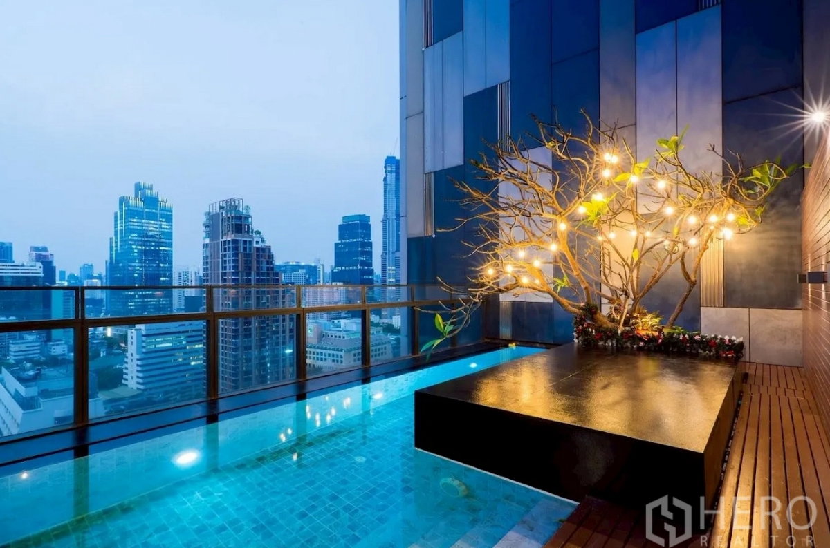 รูป ขายคอนโดหรู The Met Condominium พร้อมสระว่ายน้ำส่วนตัว ใจกลางสาทร HRE00593 - รูปที่ 12/18