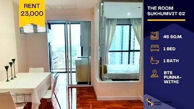 Condos for rent : ✨ Beautiful Minimalist Room – Warm, Cozy, and Super Inviting! ✨ Condo for rent at The Room Sukhumvit 62, conveniently located near BTS 🚆
