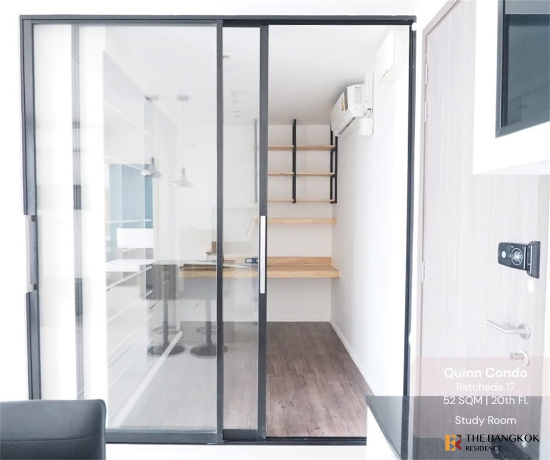 รูป ควินน์ คอนโด รัชดา ใกล้ MRT สถานีสุทธิสาร ห้องสวย สภาพดี - รูปที่ 6/9