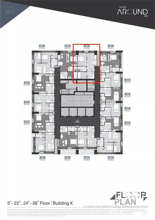 รูป โนเบิล อราวน์ อารีย์ ใกล้ BTS สถานีอารีย์ ลดหนักจัดเต็ม - รูปที่ 4/10