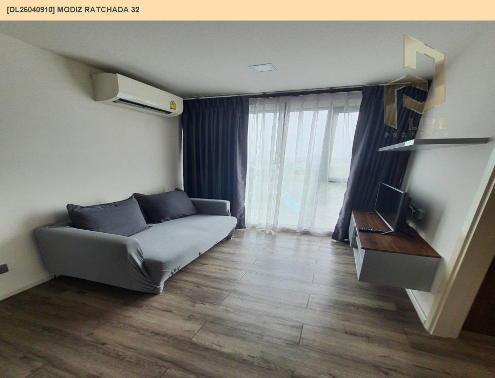 รูป DL26040910 ให้เช่าคอนโด โมดิช รัชดา 32 (Modiz Ratchada 32) ใกล้ BTS ห้าแยกลาดพร้าว พร้อมเข้าอยู่ โทรด่วน 0800343450 LineID @655ebbvc - รูปที่ 2/6