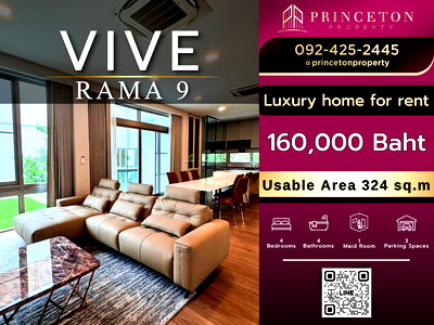 Houses for rent Bangkok-Chon Buri Motorway : House For Rent VIVE Rama 9 in Modern Japanese Design