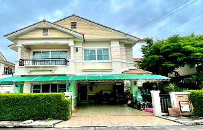 Houses for sale : Single house for sale, Sakulthorn, Watcharaphon Road 2/3, 55.5 sq m.