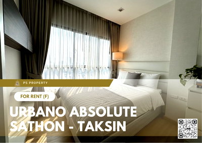 Condos for rent : For Rent 📍 Urbano Absolute Sathon - Taksin 📍 Fully furnished with appliances. Near BTS Krung Thon Buri.