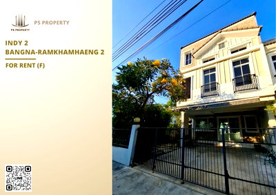 Townhouses for rent Ramkhamhaeng University 2 : Townhouse for rent ✨ Indy 2 Bangna-Ramkhamhaeng 2 ✨ 3 bedrooms, 3 bathrooms, fully furnished and equipped with appliances.