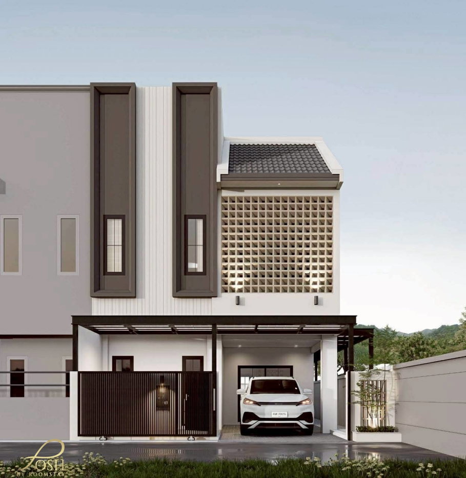 รูป บ้านหลังมุม2 ชั้น รีโนเวทใหม่ หมู่บ้านทรงคุณ นาบอน ฉลอง ใกล้ Robinson ฉลองเพียง 3 นาที - รูปที่ 1/28