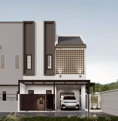 บ้านหลังมุม2 ชั้น รีโนเวทใหม่ หมู่บ้านทรงคุณ นาบอน ฉลอง ใกล้ Robinson ฉลองเพียง 3 นาที