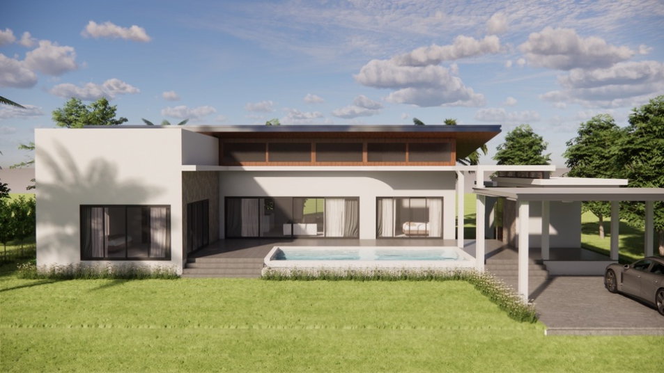 รูป ขายวิลล่าพูลวิลล่า เกาะสมุย – เริ่มก่อสร้างแล้ว! เข้าเยี่ยมชมหน้างานจริงได้ โครงการ Modern Tropical Pool Villa - รูปที่ 8/18