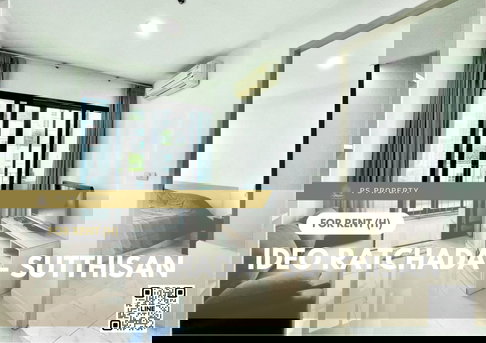 ให้เช่า 🔥 IDEO Ratchada - Sutthisan 🔥 เฟอร์นิเจอร์ และ เครื่องใช้ไฟฟ้าครบ ใกล้ MRT สุทธิสาร