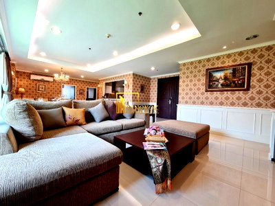 Apartment building for rent Benchakiti Park : Spacious 4 Bedroom Serviced Apartment With Private Garden - BR7214SA
