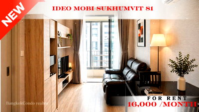 Condos for rent : 💝🚆 Fully Furnished Unit For Rent 📌 Ideo Mobi Sukhumvit 81  (Line: @rent2022) | Near BTS On Nut  ✨ Ready to move in! ✨ 📌 Ref Code: A11210
