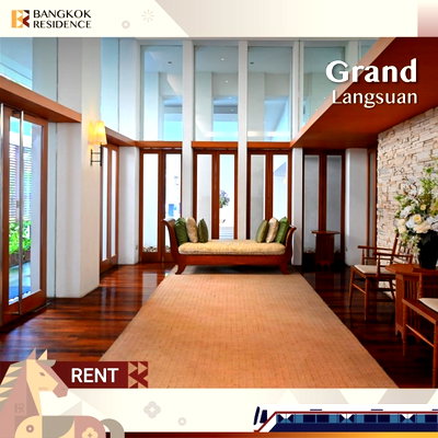 คอนโดให้เช่า : เช่าคอนโด 💎 Grand Langsuan  3นอน 170ตรม 97k ยูนิตว่าง พร้อมเช่า 💚 ใกล้ BTS ราชดำริ 